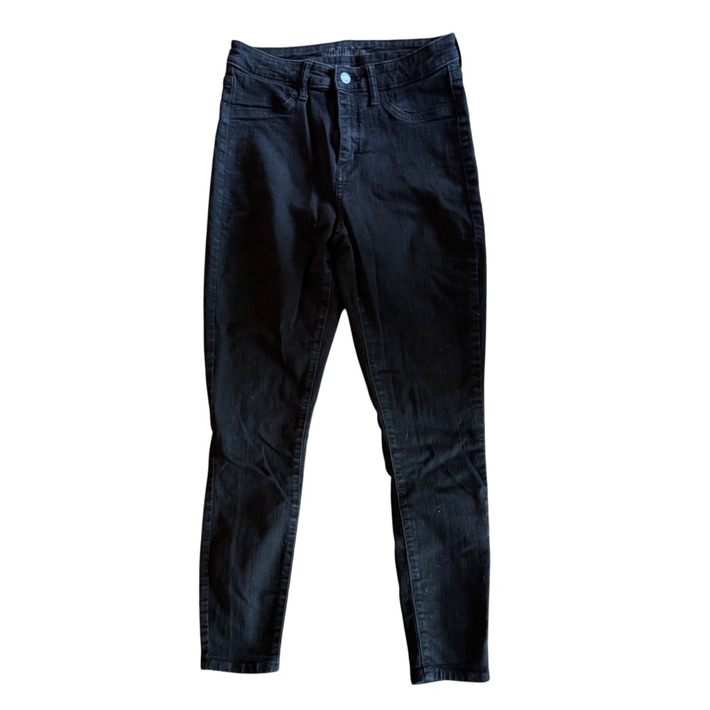 Wild Fable Black High Rise Skinny Jeans Denim Stretch Casual Size 6/28R